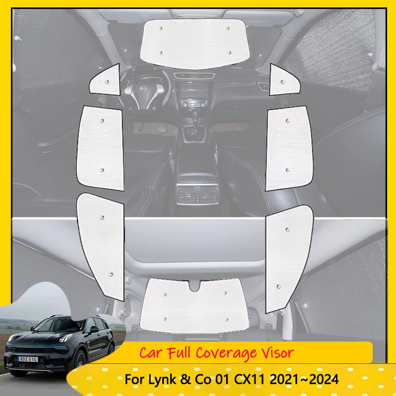Для Lynk &amp Co 01 CX11 2021 ~ 2024 2022 2023 автомобильный анти-УФ-защитный чехол на лобовое