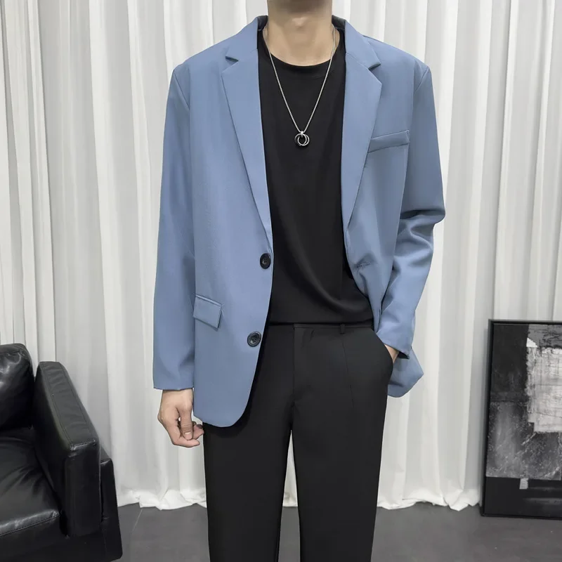 CY391 однотонный пиджак для мужчин осень 2023 новый повседневный универсальный