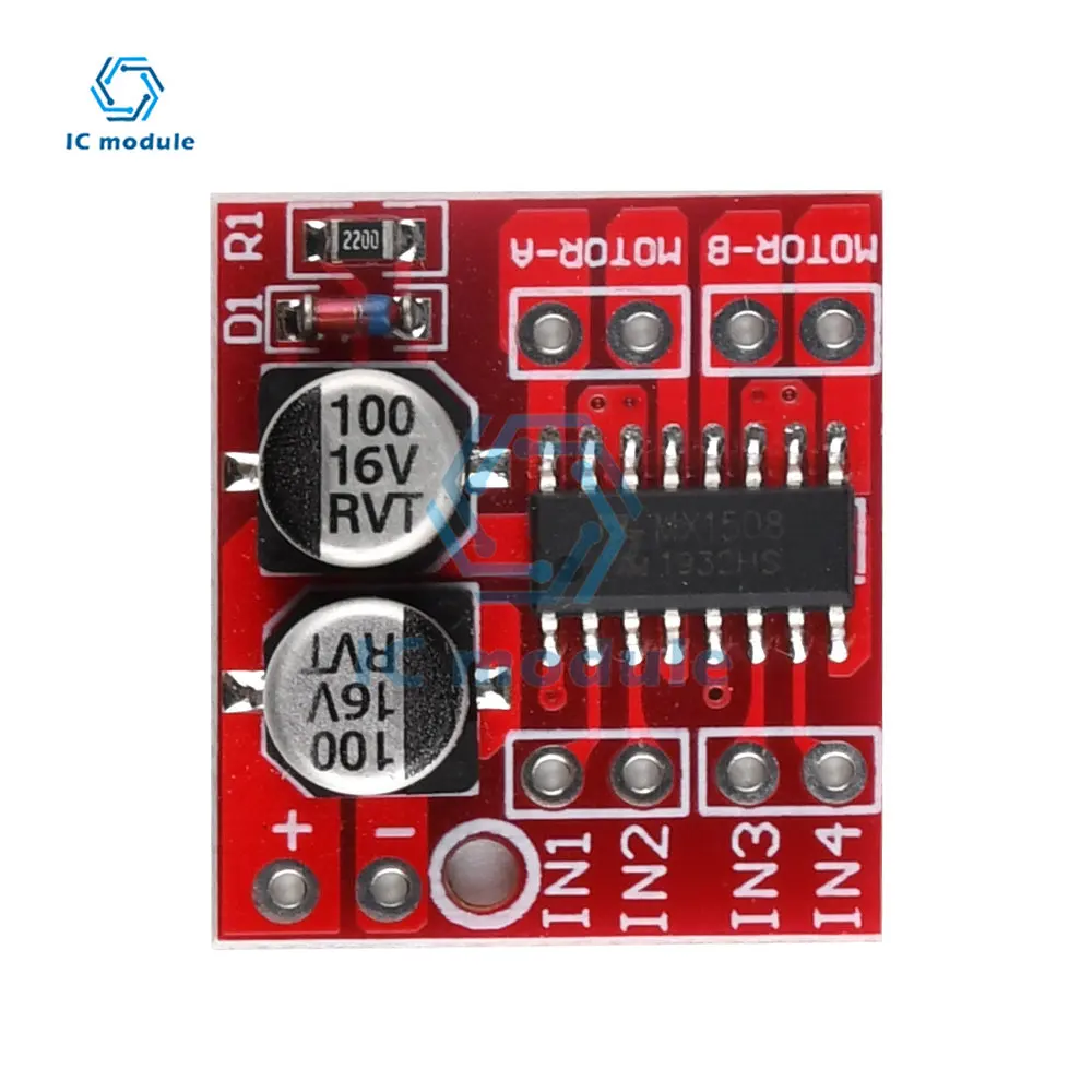 5 шт. модуль драйвера шагового двигателя MX1508 L298N 2-10 В 1 А