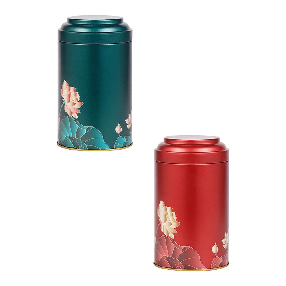 

Tea Storage Jar Canister Loose Containers Tin Tins Canisters Container Leaf Sealed Tinplate Jars Metal Lids Airtight Coffee Set