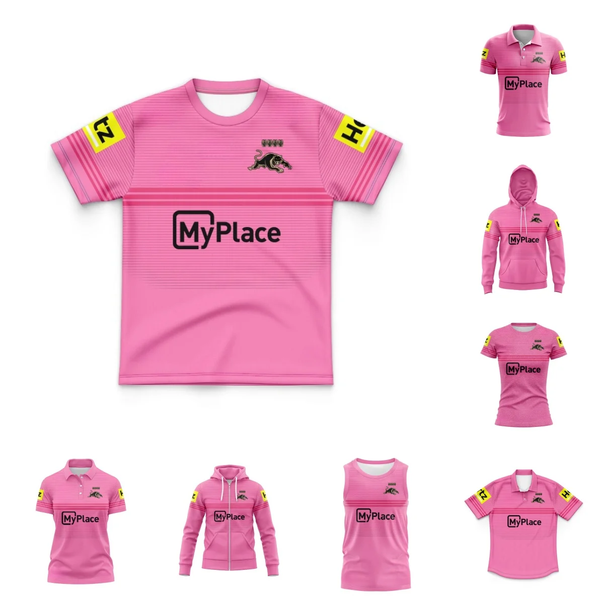 Детская майка Pengris Black Panther Football Championship 2024 выездная (на заказное имя и номер)