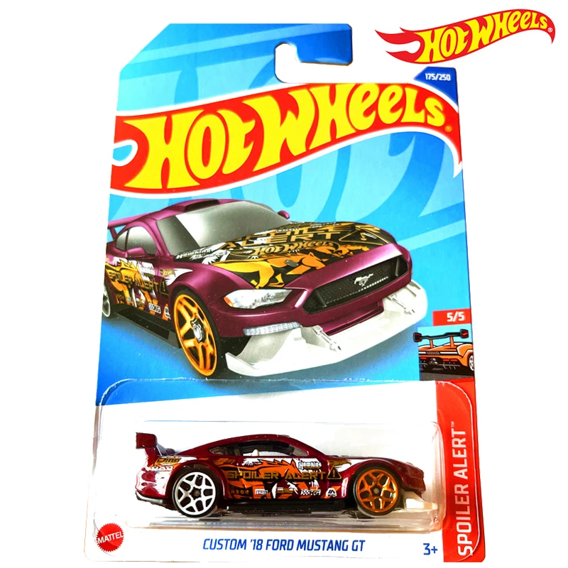 

Hot Wheels C4982 Automobile Series CUSTOM 18 FORD MUSTANG GT SPOILER ALERT 1/64 Metal Cast Model Collection Toy Vehicles