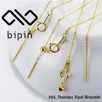 bipin 316l stainless steel womens bracelet fashion adjustable chain bracelet wholesale