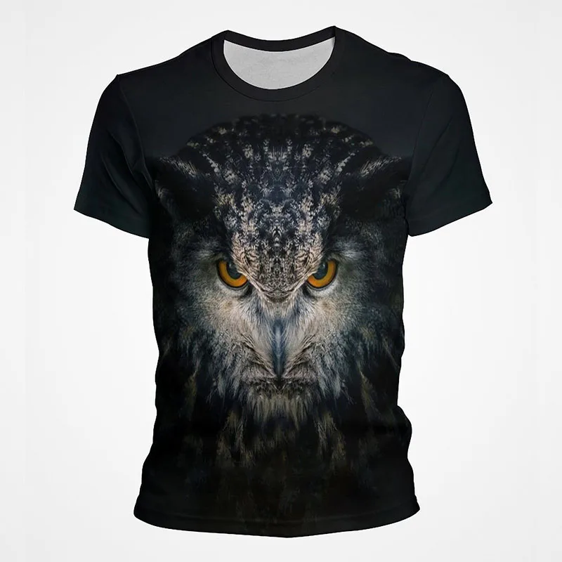 2022 летние футболки с объемной совой Повседневная Уличная одежда для мальчиков и