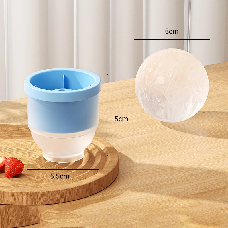 

Сферическая форма для льда синяя силиконовая