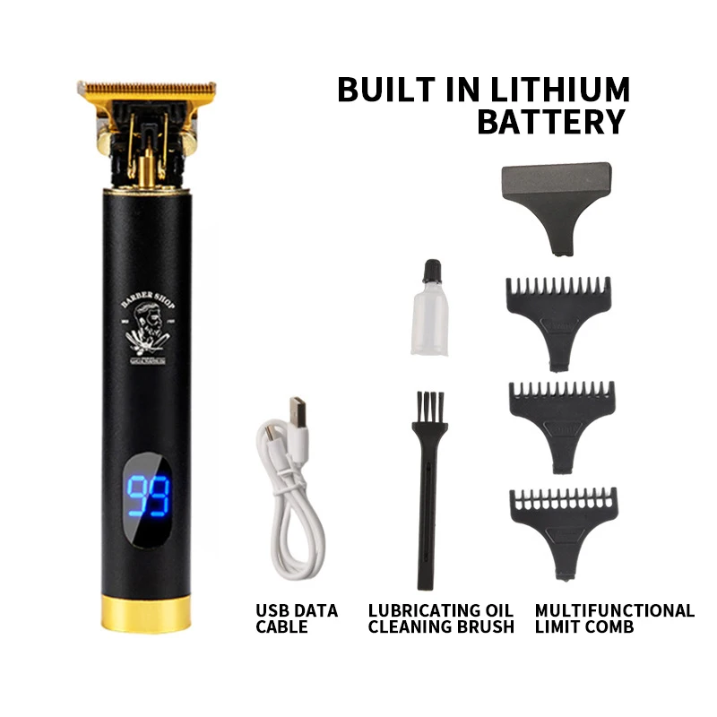 

Electric Hair Clipper Rechargeable Hair Clipper Men Shaver Trimmer Men Barber Professional Beard Trimmer