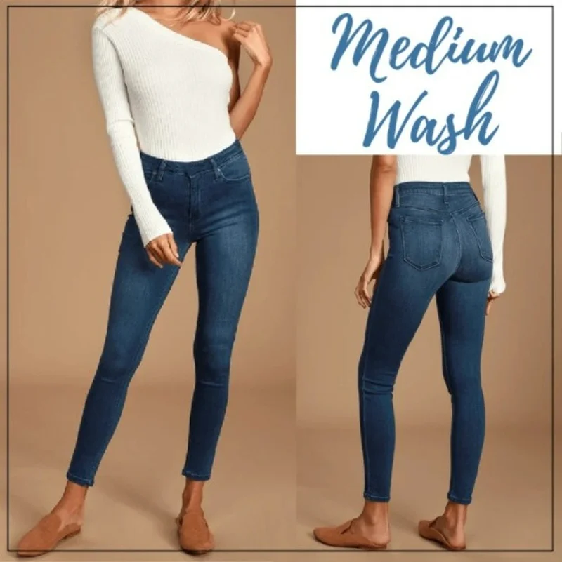 

Women Slim Legs Shaping Leggings Fake Jeans Pants Skinny Elastic Trousers Printing Thick Winter Leggings Casual Pencil Pants 1pc