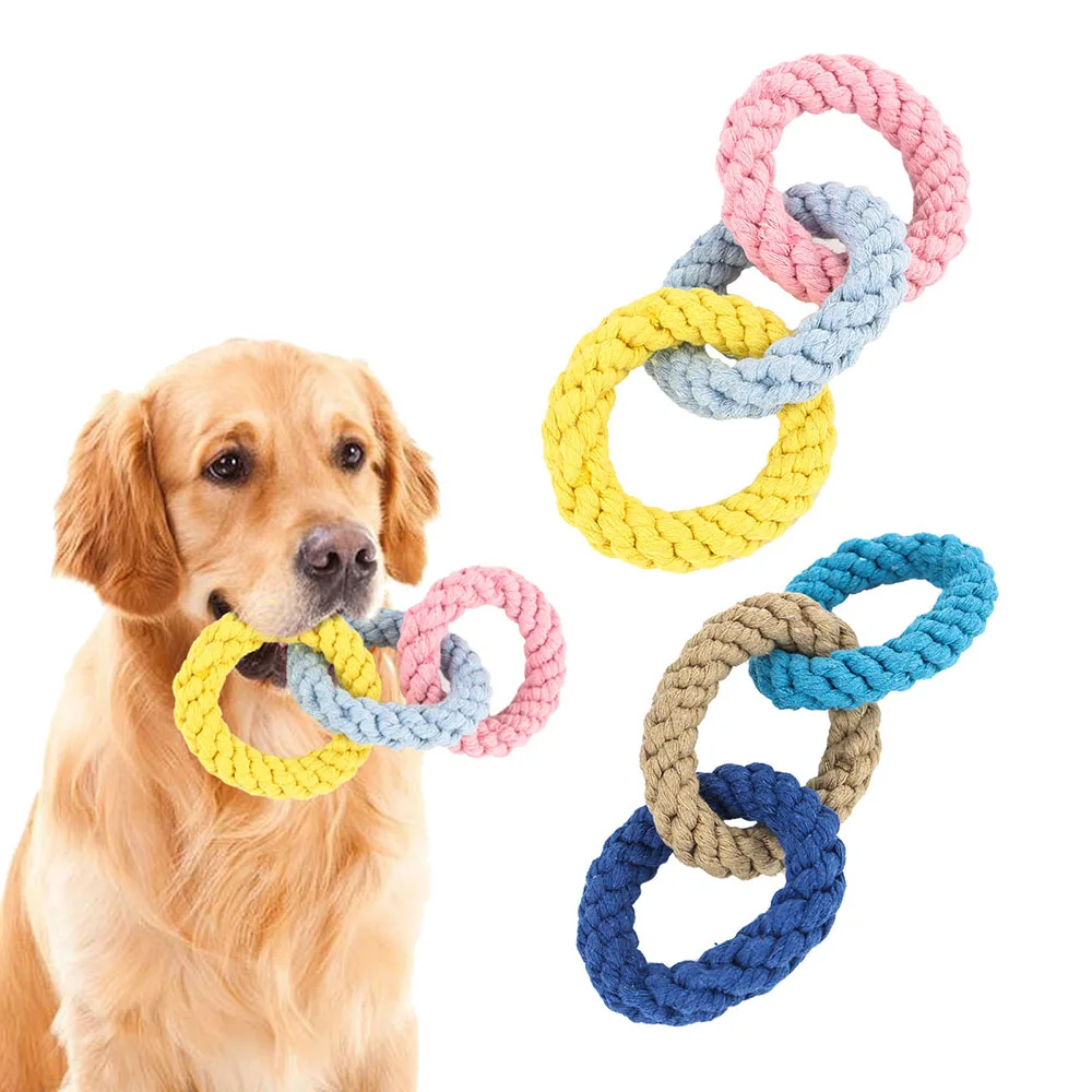 

Pet Toys Hanging Rope Hamster Swing Dog Cat Chew Cotton Bite Resistance Interactive Training Grinding Tooth Cleaning Supplies