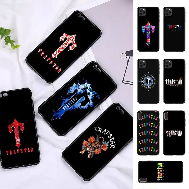

Trapstar Phone Case Silicone Soft for iphone 14 13 12 11 Pro Mini XS MAX 8 7 6 Plus X XS XR Cover