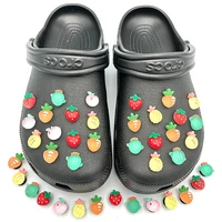 new original strawberry fruit small icon croc shoe charms decoration for girls clogs diy parts womens slippers pins accessories