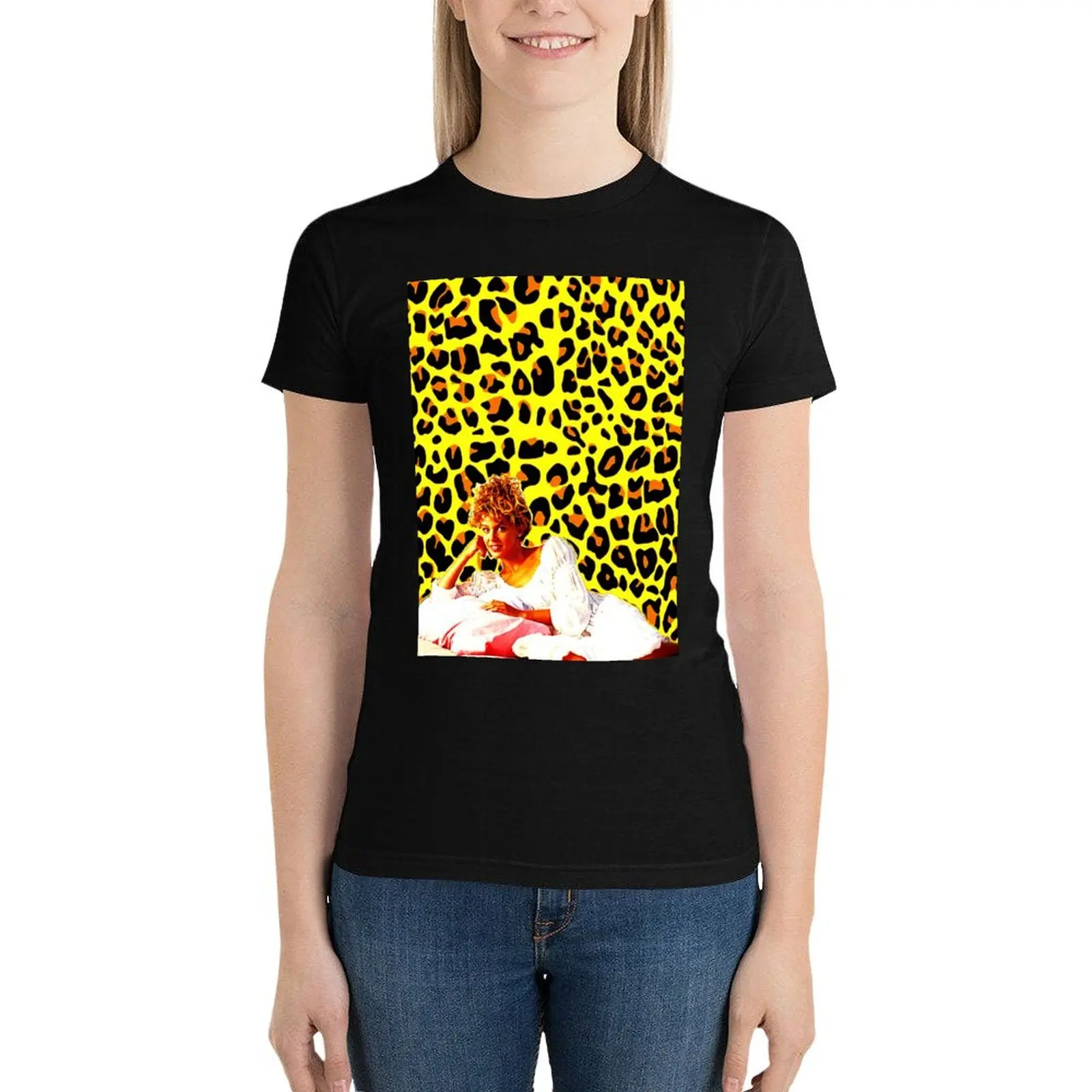 Женская футболка Kylie Minogue - I be so lucky Special U.K remix винтажная одежда с принтом животных