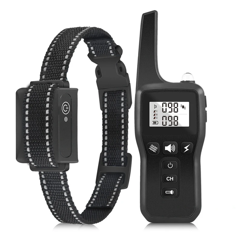 

Bark Stopper Collar Anti Barking Vibrating Collar Remote Control Dog Trainer Waterproof Electronic Bark Stopper