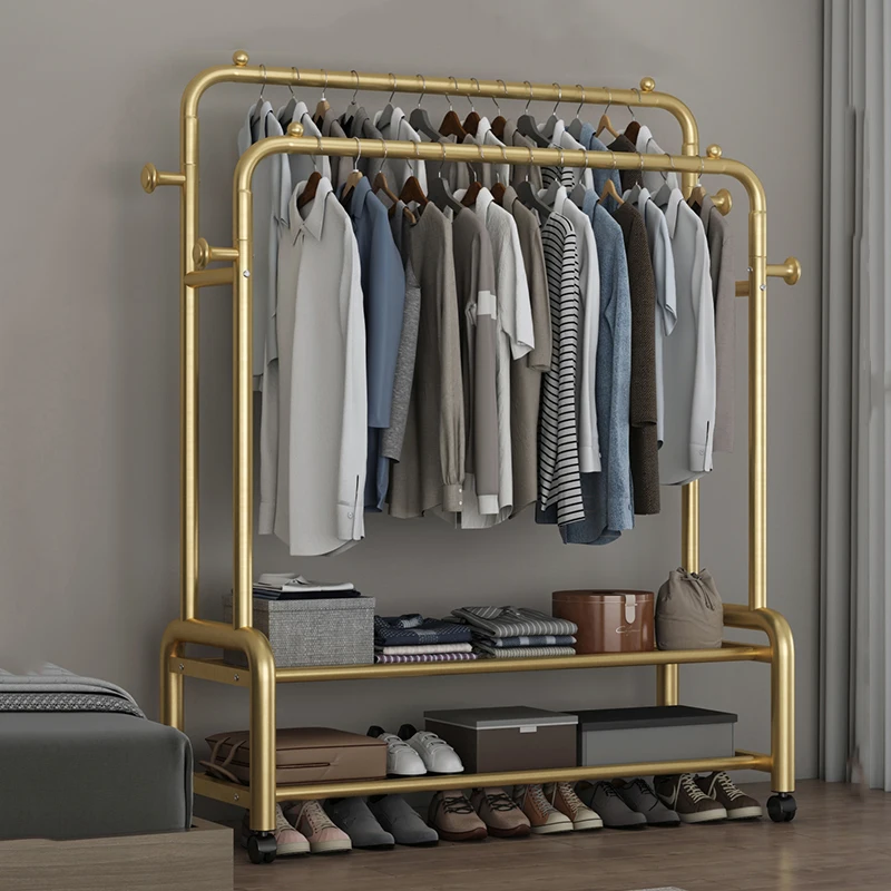 

Coat Rack with Shoe Storage Standing Coat Racks Metal Clothes Hanger Space Saver Hat Organizer Nordic Furniture for Bedroom