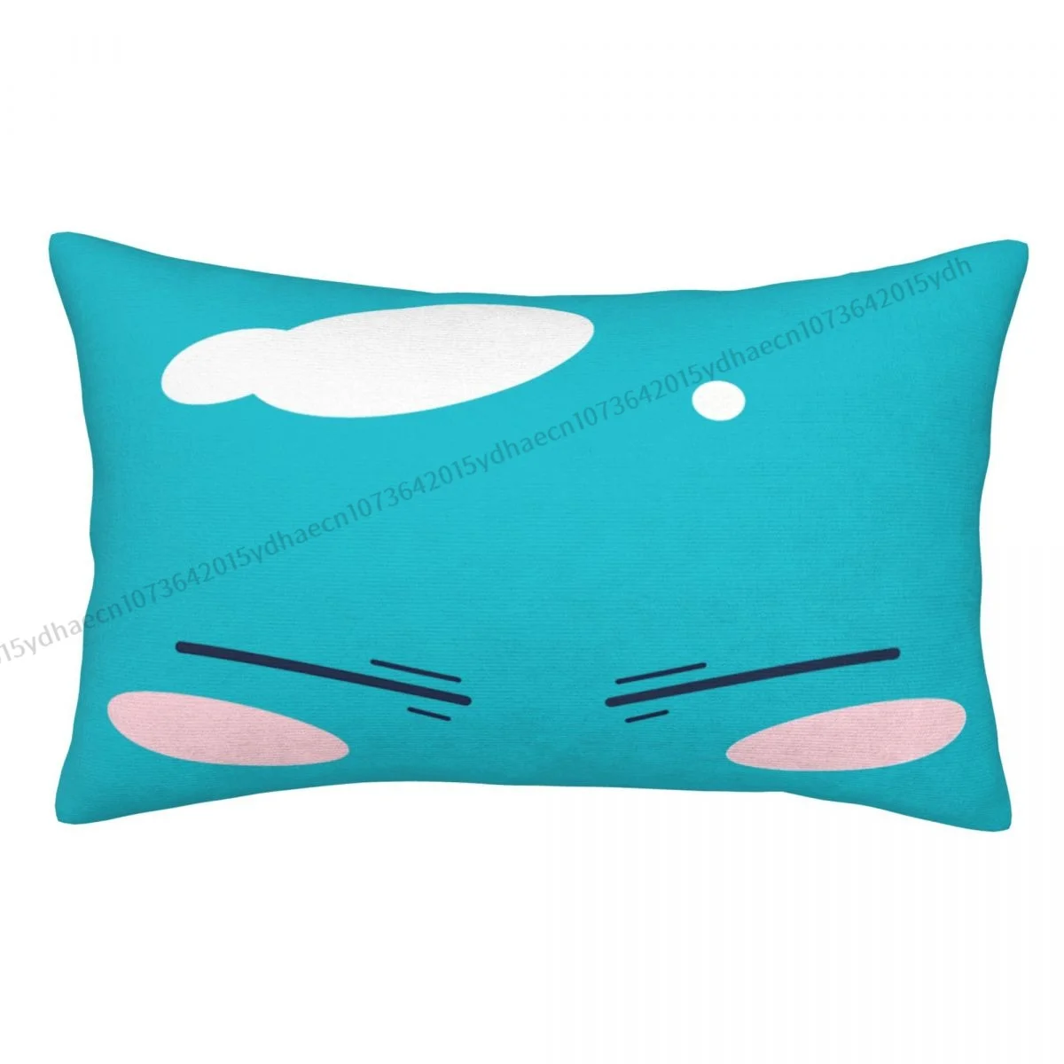 Rimuru Face Slime Chibi Printed Pillow Case That Time I Got Reincarnated As a Slime Backpack Coussin Cover Sofa Decor Pillowcase