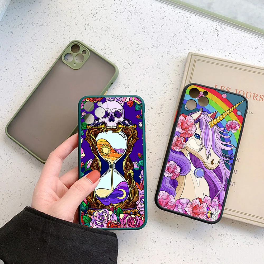 Матовый полупрозрачный чехол для телефона iPhone 16 Pro 15 14 Max 7 8 Plus 11 12 13 Mini X XS XSMax