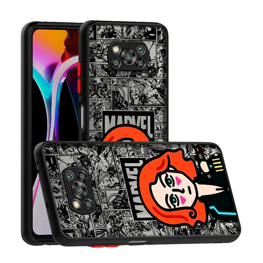 Чехол для телефона Xiaomi Redmi 12C 10A 12 13C 10 10C A1+ A2 Plus 9 9A 9C 9T K40 Pro Marvel Iron Man Spiderman Soft Cover Capa