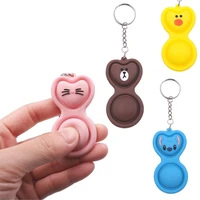 pop simpl dimmer anti stress keychain accessories toys kawaii push bubble mini antistress key ring fidget toys for children gift