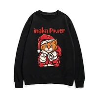 funny inaka power cat graphic print sweatshirt regular mens cotton sweatshirts fitted men women funny oversized pullover tops