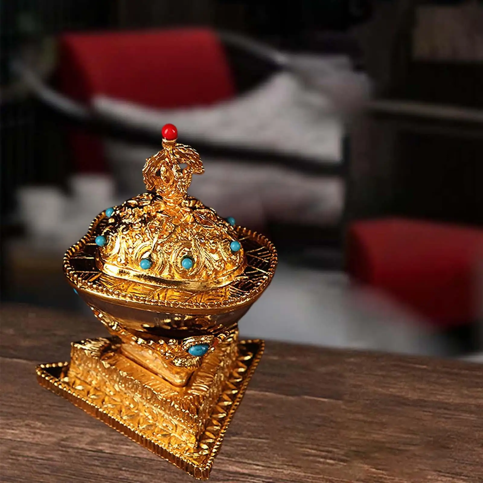 

Buddhism Tribute Cup Tibetan Buddhist Decor Decorations Crafts temple Bowl Utensils Water Offering Cup for Housewarming Gifts