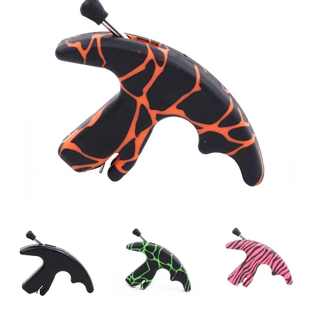 

Archery Release Aid Thumb For Compound Recurve Bow String Plastic Three-finger Grip High Strength Grips Hunting Accessories