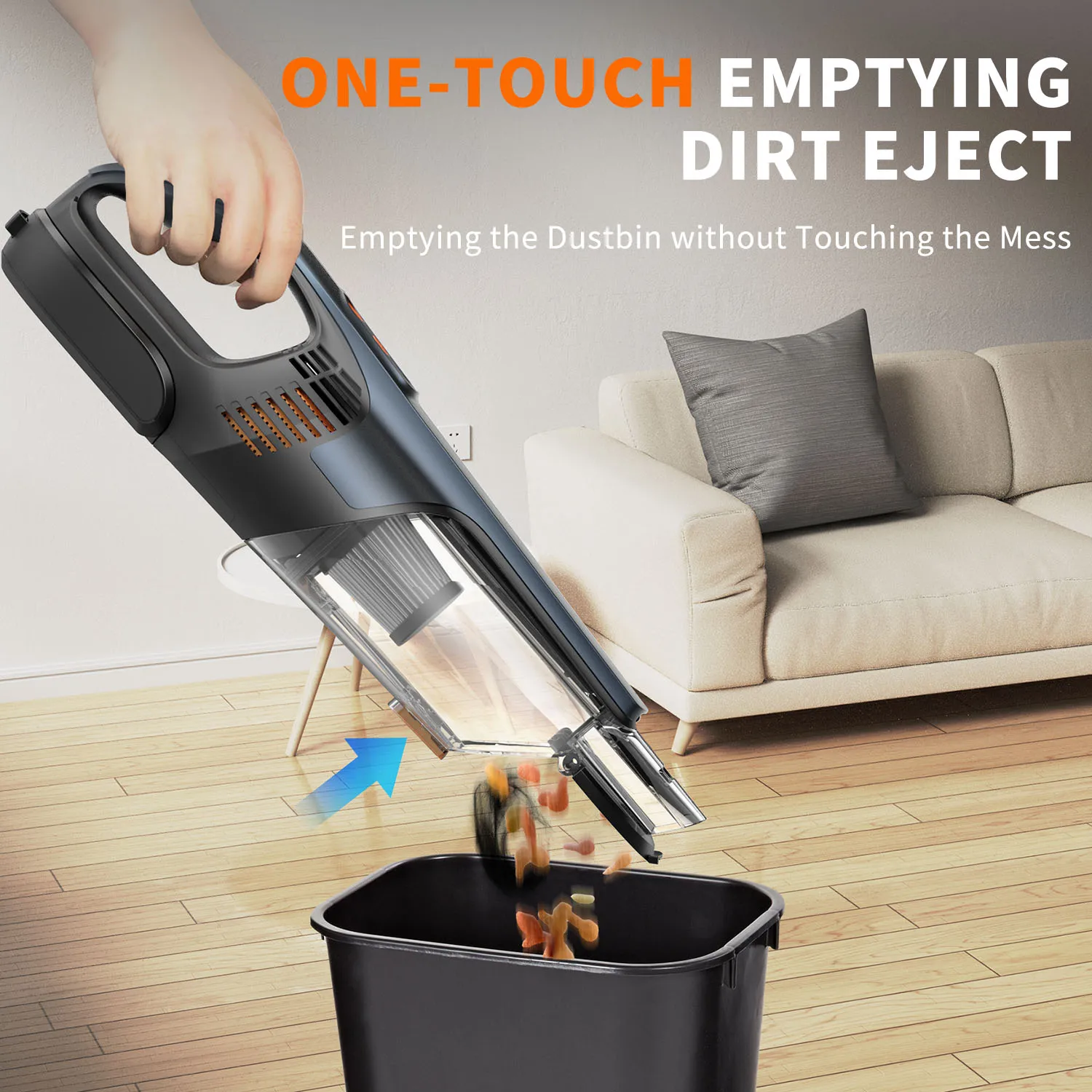 Беспроводной автомобильный пылесос ThiEYE портативный перезаряжаемый 10000 Па