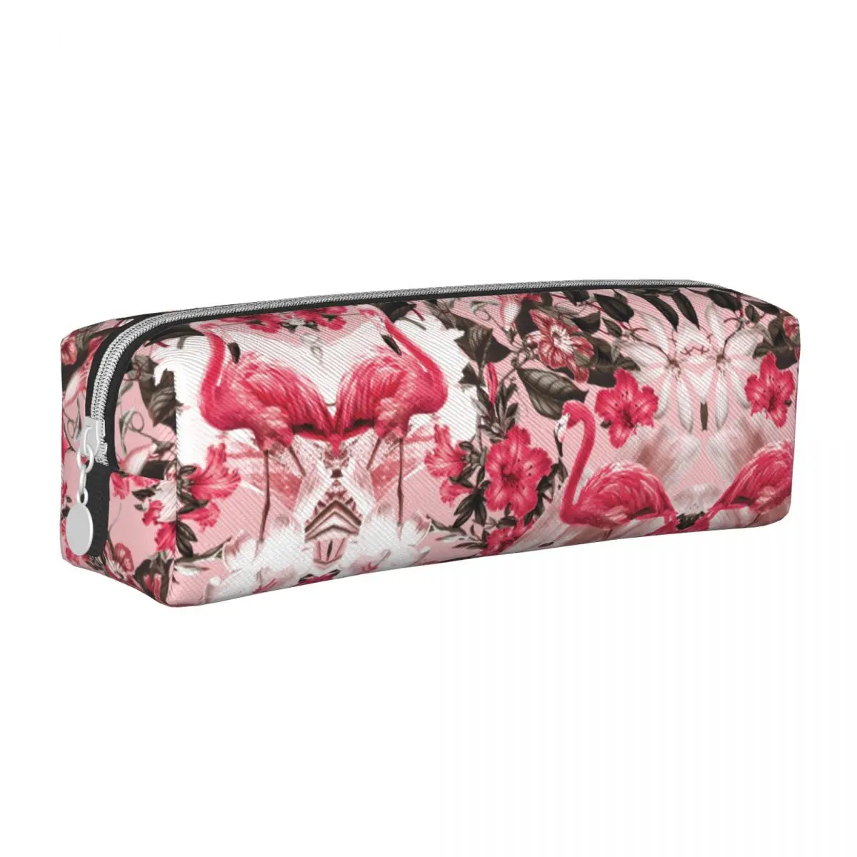 Пенал с цветочным принтом фламинго винтажный пенал животными для девочек и