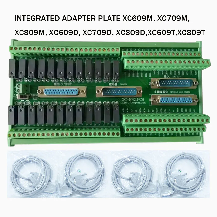 Фото Интегрированная плата-адаптер Io board с 4 кабелями Db25, совместимая с XC609M, XC709M, XC809M, XC609D, XC709D, XC809D, XC609T, XC809T №2