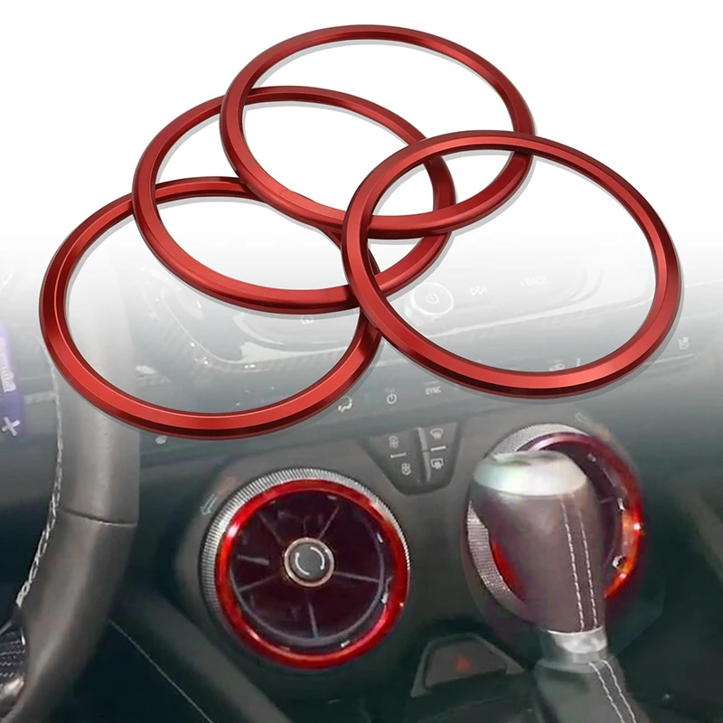 

Крышка вентиляционного отверстия кондиционера, декоративное кольцо, наклейка, отделка для Chevrolet Camaro 2017 2018 2019 2020