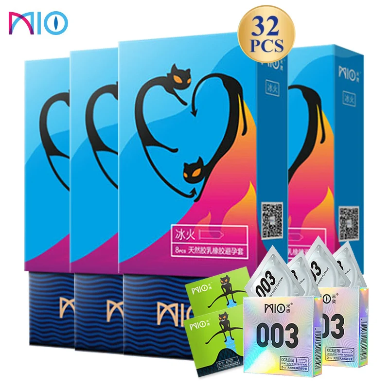 Презервативы MIO Ice Fire для мужчин натуральные латексные - Цена: 665.49