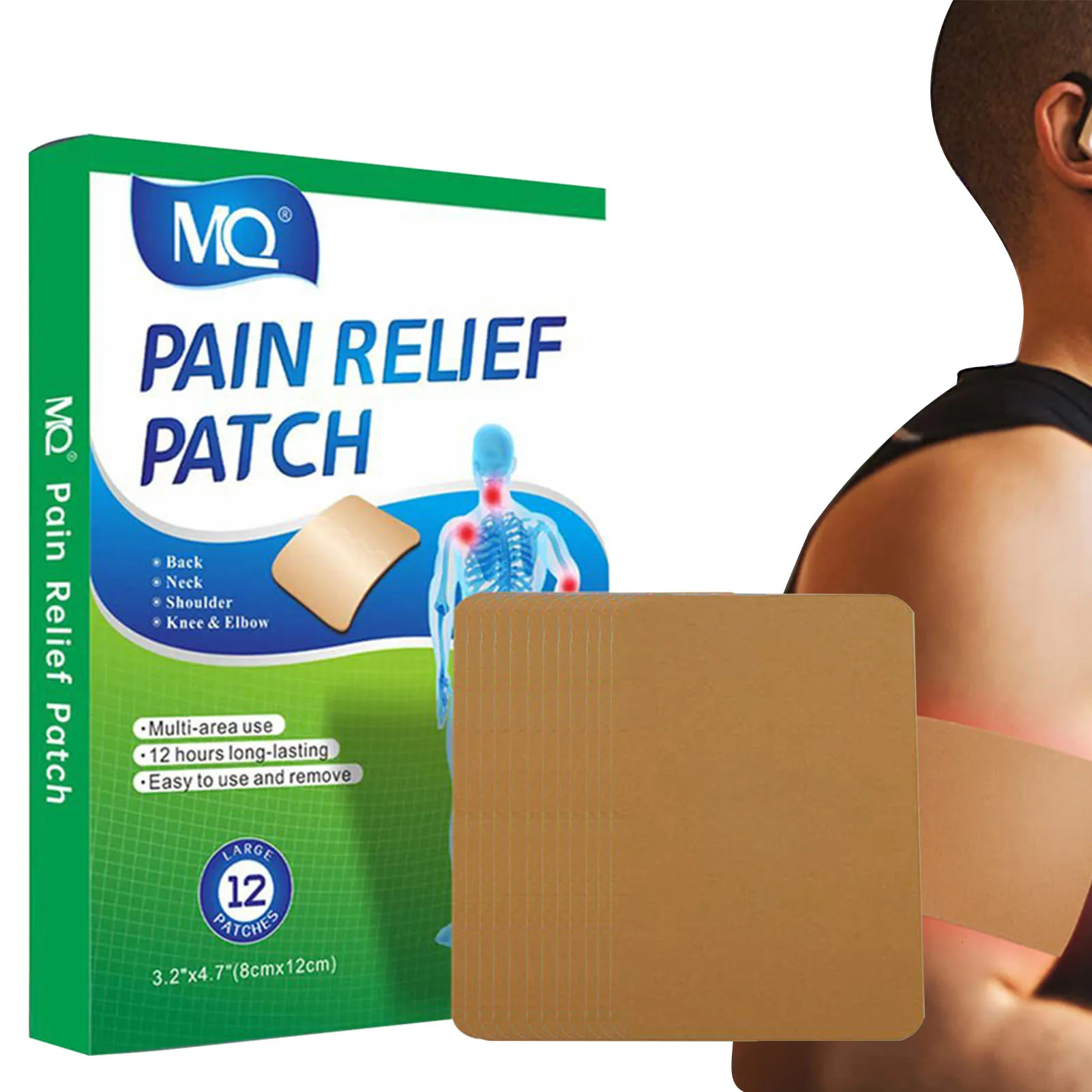 

Knee Pains Relieves Patch Plaster Joint Ache Pains Relieving Sticker Rheumatoid Body Patch Relieving Sticker Shoulder 12Pcs