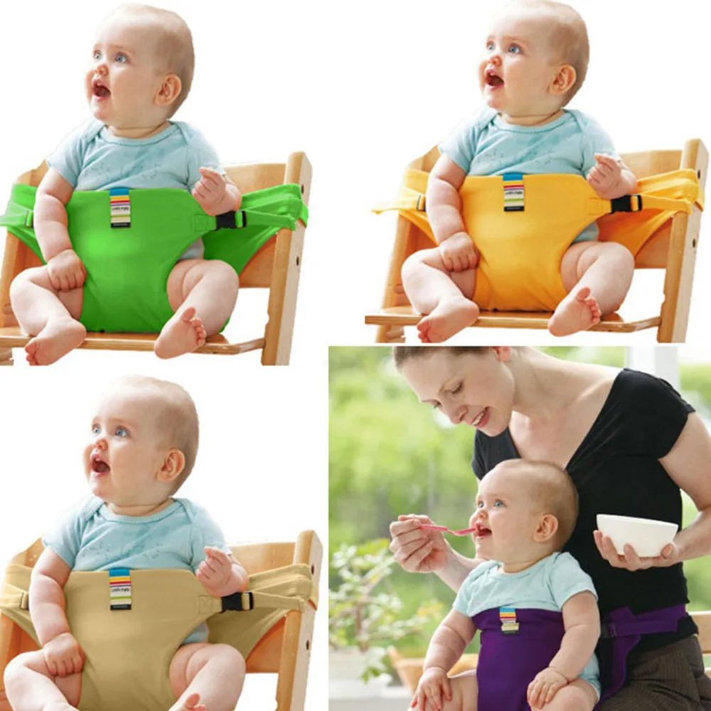 

Portable Kids Baby Chair Travel Foldable Washable Infant Dining High Dinning Cover Seat Safety Belt Feeding Baby Care Accessory