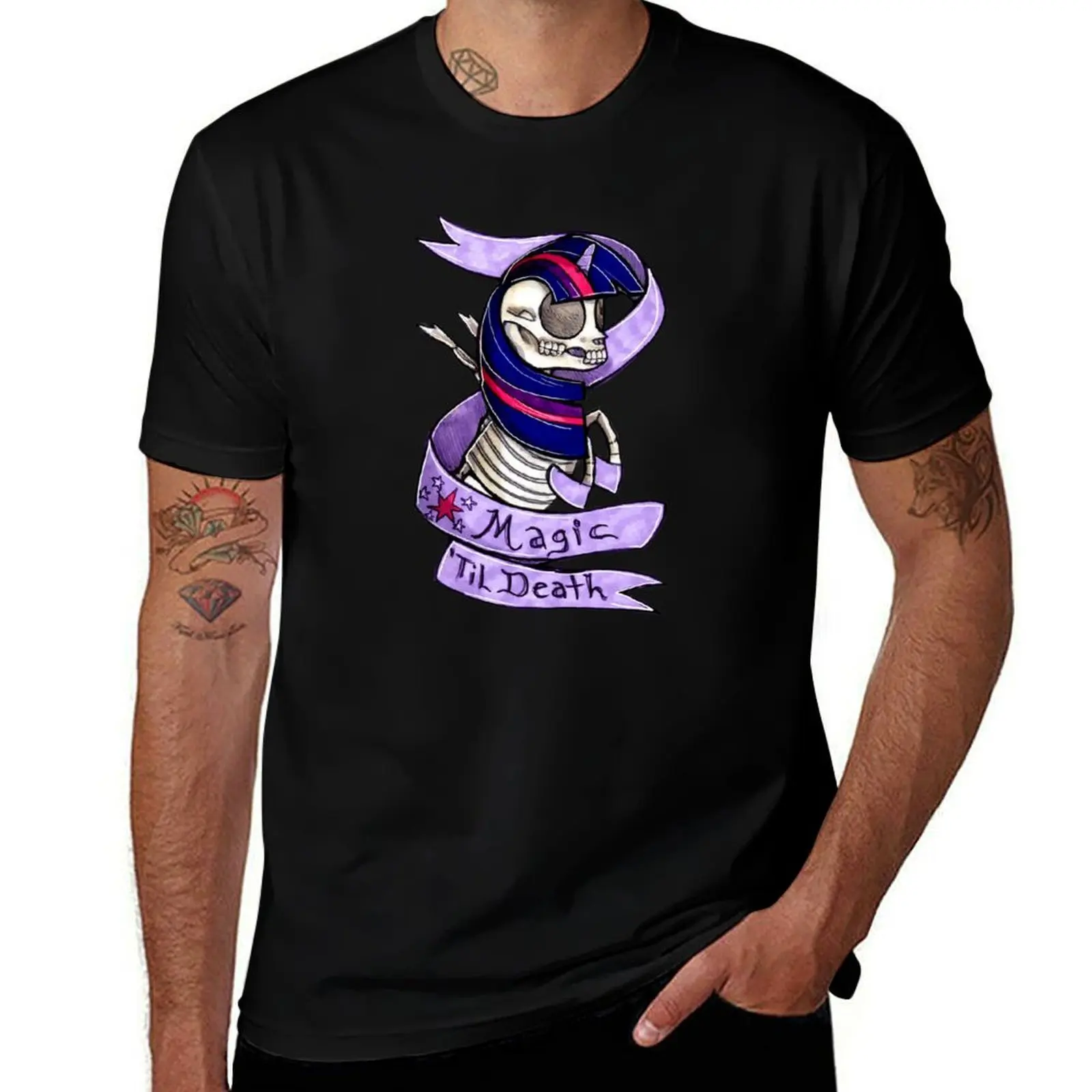 Фото Футболка Magic 'Til Death MLP Twilight, рабочая, с коротким рукавом, хлопковая. №1