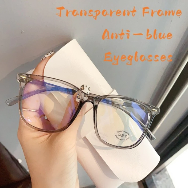 

New StyleTransparent Frame Near Sight Eyewear Unisex Clear Glasses Anti-blue Light Myopia Glasses Optical Spectacle Eyeglass