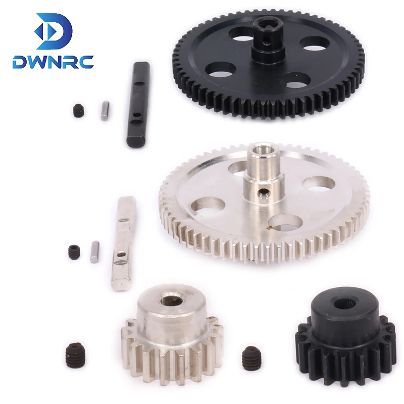 17T 62T литой центральный редуктор, большая прямозубая Шестерня для RC DWNRC 1/12 Wltoys 12428 12423 12429 Desert Buggy Short Course
