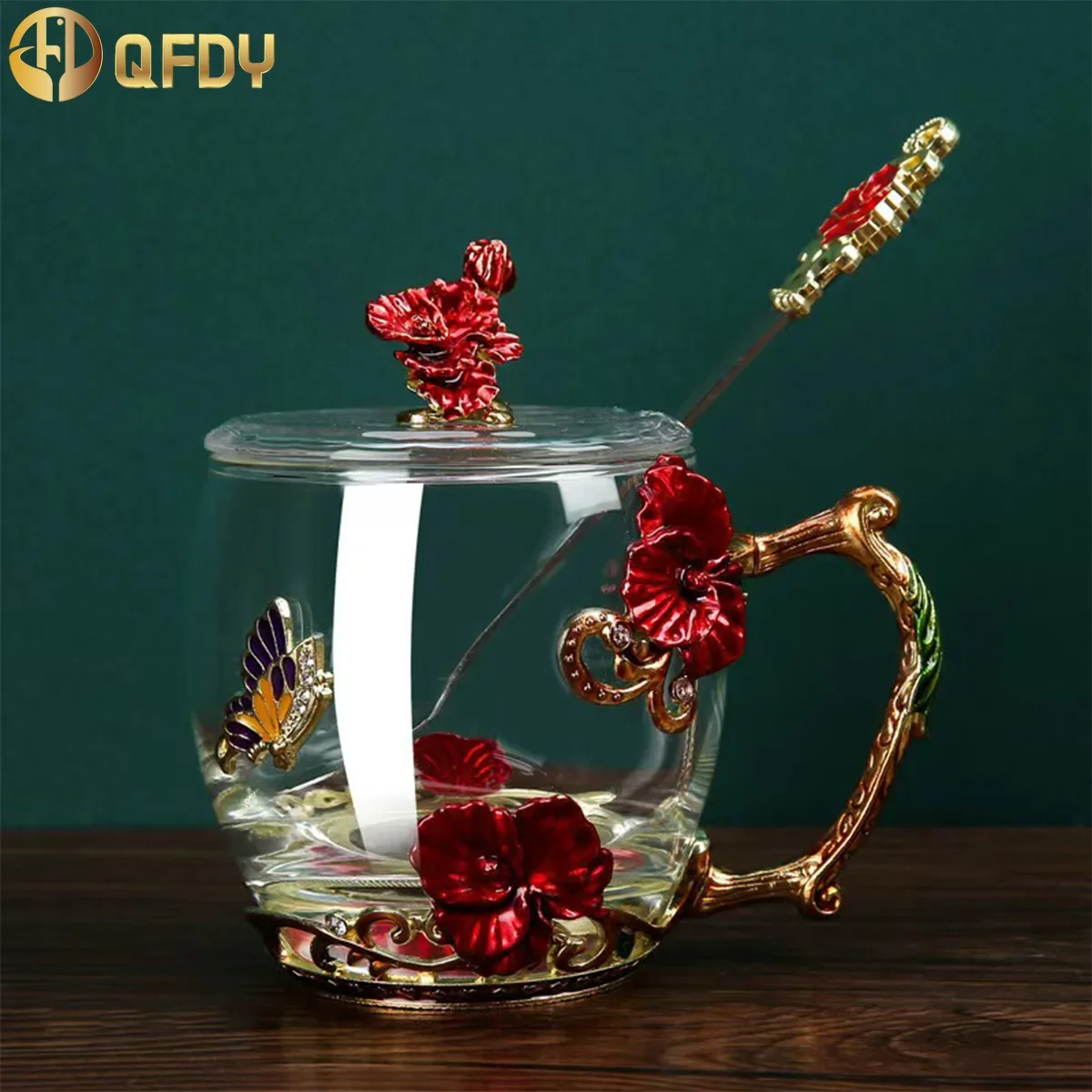 Домашний декор. Элегантная эмалированная чашка. Термостойкая и долговечная.