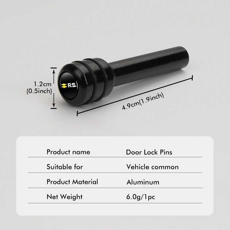 2/4 шт. ручка автомобильного дверного замка вытяжной штифт алюминиевые кнопки