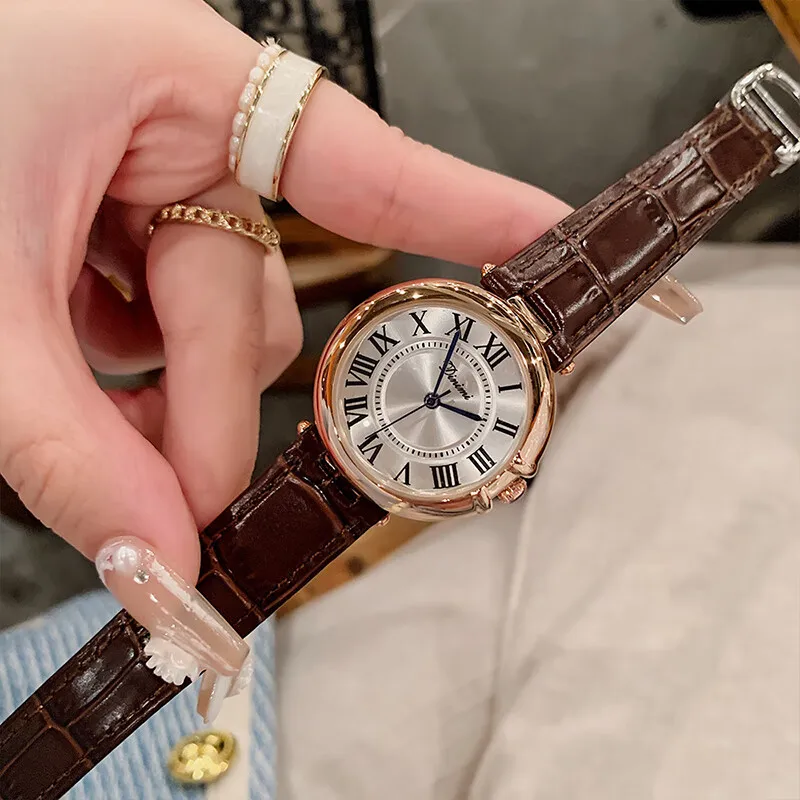 Elegant new in watch for women fashionable quartz wrist watches vintage watch gift free shipping