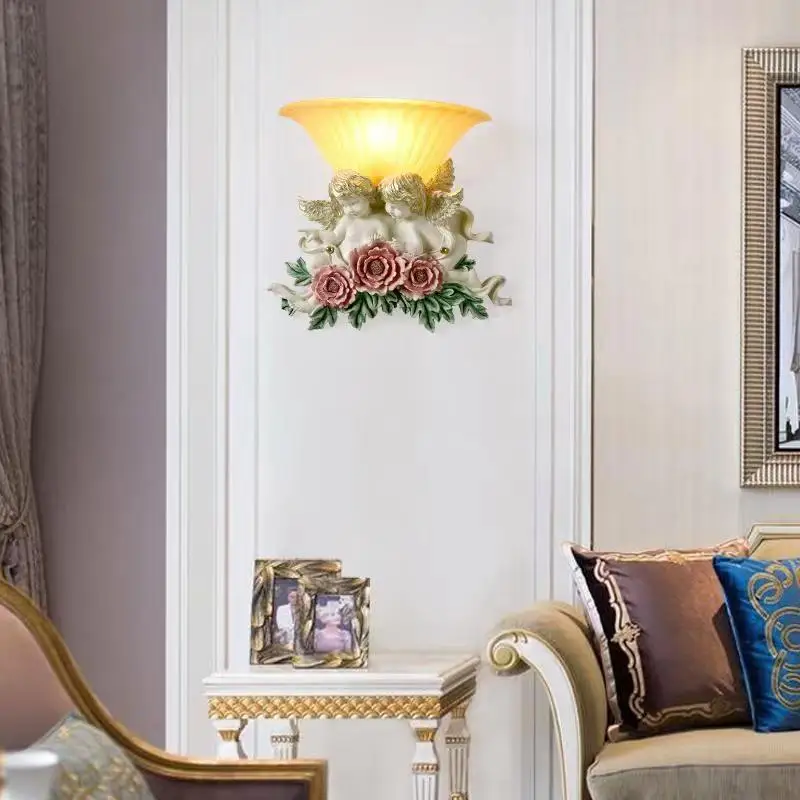 TEMOU современные настенные светильники с ангелом винтажные светодиодные