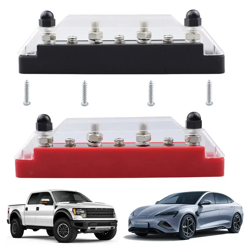 

Distribution Block Busbar 150A Sturdy 7-Way Car Boat Power Distributor Marine Bus Bar Junction Kit Rust Prevention Battery