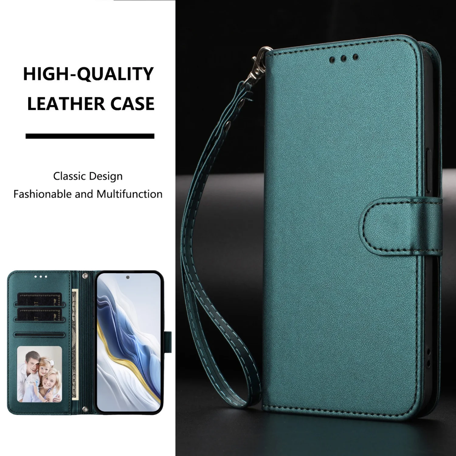 Фото Роскошный чехол-кошелек из искусственной кожи для Samsung Galaxy S6 S7 Edge S8 S9 Plus S10E S20 FE S21 S22 Ultra, флип-кейс с держателем №2