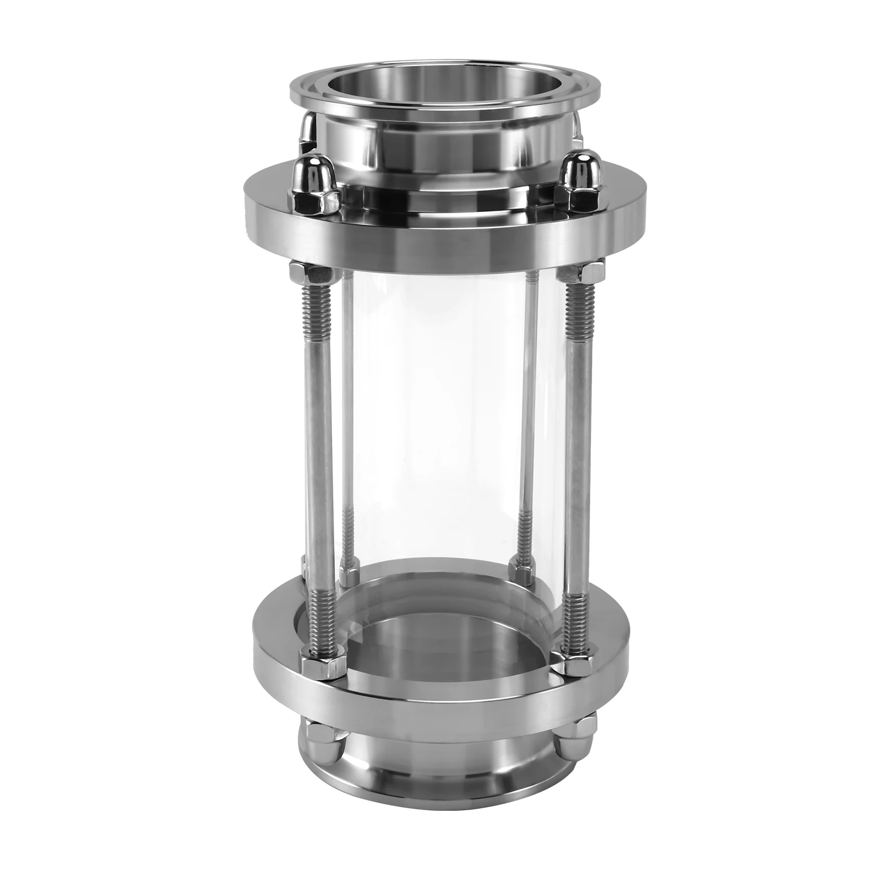 

Встраиваемое смотровое стекло с зажимным концом, потоковое санитарное прямое смотровое стекло SUS316 2-дюймового типа (потоковая труба OD 51 мм)