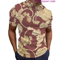 mens polo shirt short sleeve high definition printing summer new lapel loose size short sleeve t shirt top fashion clothing
