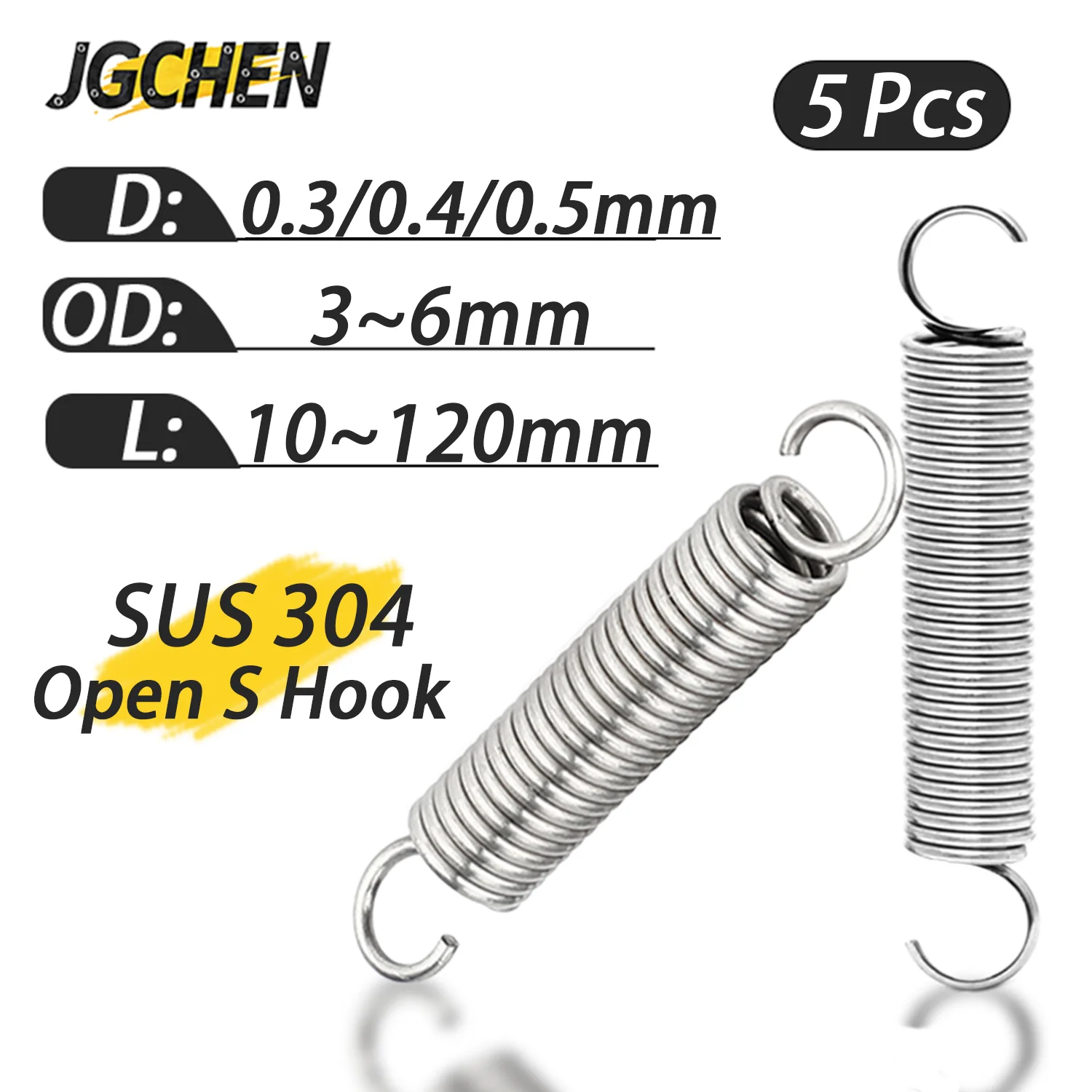 Пружины растяжения из нержавеющей стали 304