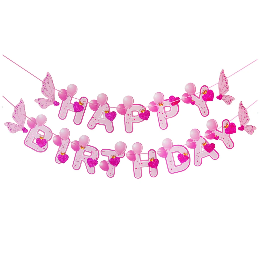 

Wall-hanging Happy Birthday Banner For Good Demonstrating Effect In Birthday Party Decorations Blue