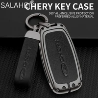 zinc alloy car key case cover fob for chery tiggo 8pro tiggo 8 plus new 5 plus 7pro arrizo 5 shell bag protector car accessories