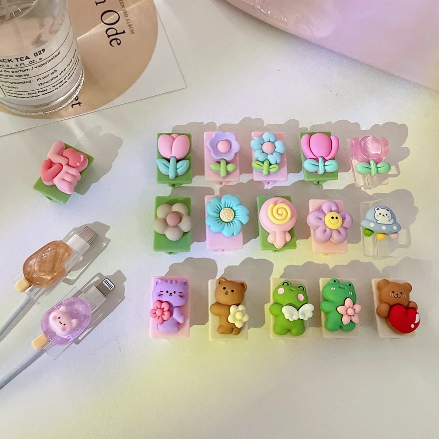 

Чехол для телефона с 3D изображением милого цветка леденца из мягкого ТПУ