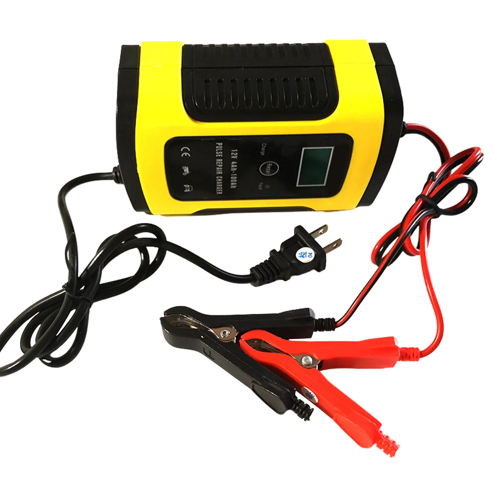 

Full Automatic Car Battery Charger With Digital LCD Display Power Pulse Repair Charger Automatic Smart Battery Maintainer For Ca