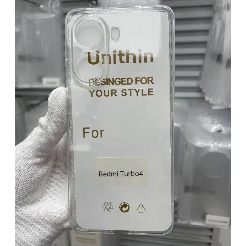 Для Xiaomi Redmi Turbo 4 3 Turbo4 Turbo3 5G задняя крышка чехол для телефона прозрачный тонкий ТПУ