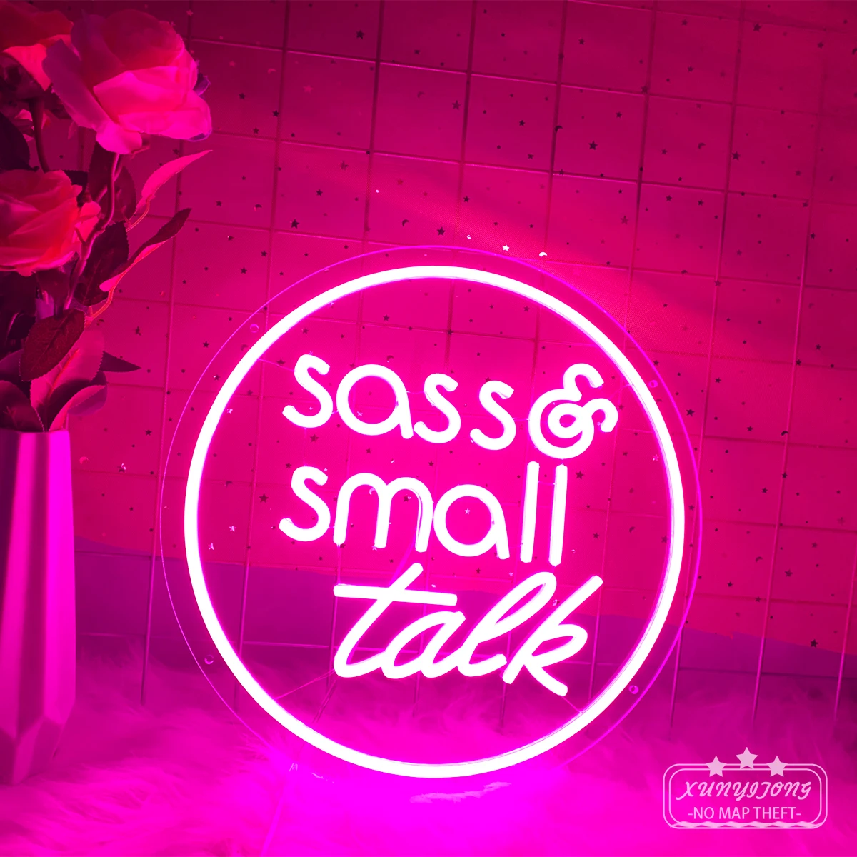 Неоновая лампа Sass Small Talk подходит для общественных мест библиотеки кабинета