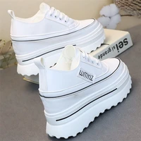 2022 height increasing insole womens shoes all match platform muffin small white shoes increasing skinny non slip womens shoes